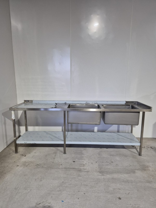 Secondhand Moffat Double Sink And Drainer