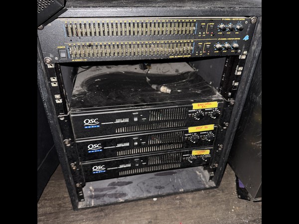 3x Amps + Graphic equaliser for sale