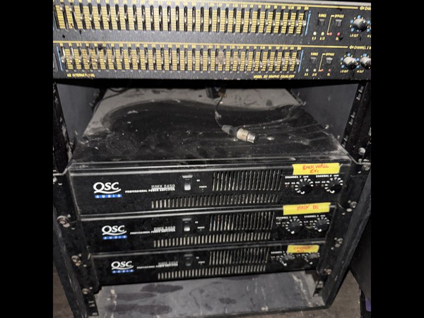 3x Power amps + graphic equaliser