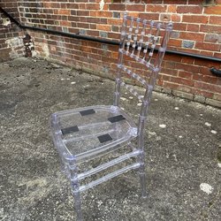 Used Chiavari ice banqueting chairs