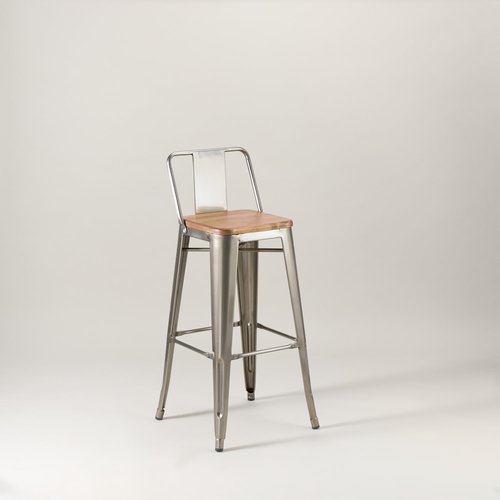 Paris Bar Stool With Wooden Seat For Sale