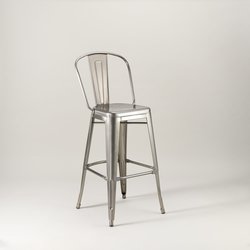 Paris Bar Stool With High Back For Sale