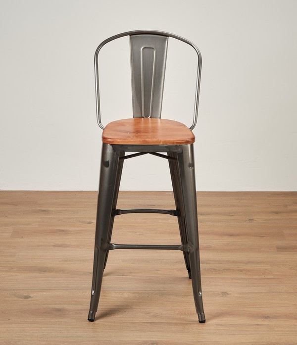 High Bar Stools With Wooden Seats For Sale