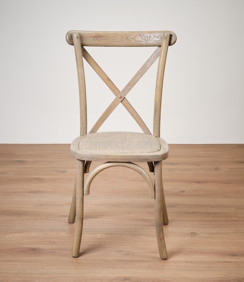 200x Mottled Grey Cross Back Chairs For Sale