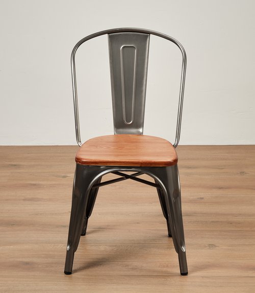 Paris Cafe Chairs With Wooden Seat For Sale