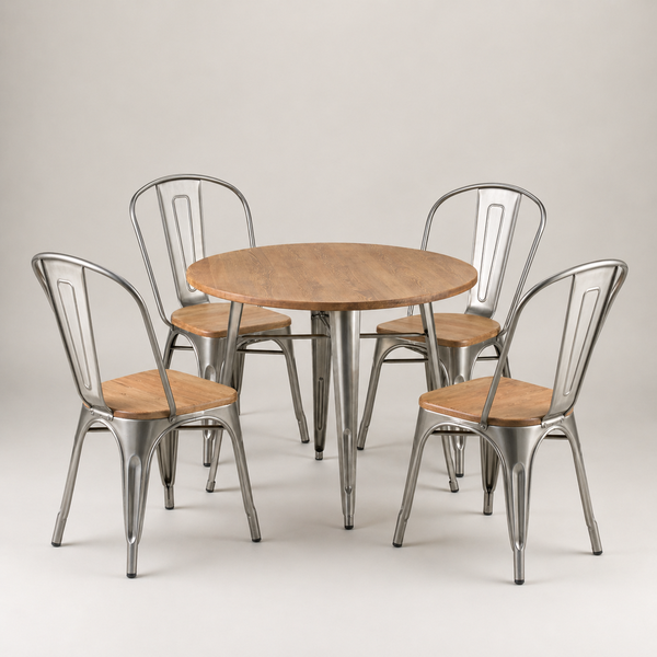 New Wooden Seat Cafe Chairs