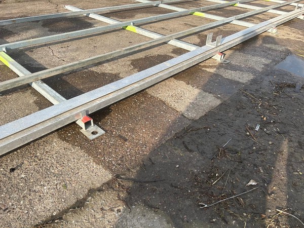 Used steel subfloor