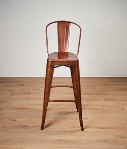 Vintage Copper Bar Stools For Sale