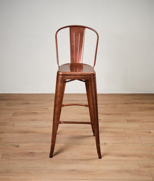 Vintage Copper Bar Stools For Sale