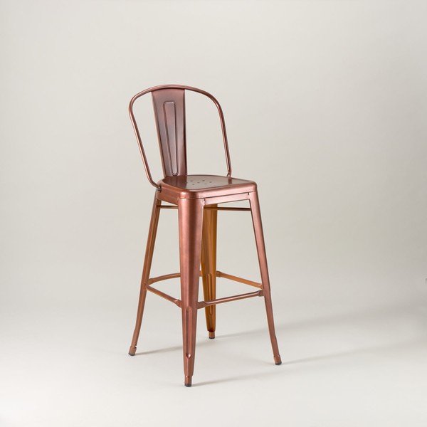 Vintage Copper Bar Stools For Sale