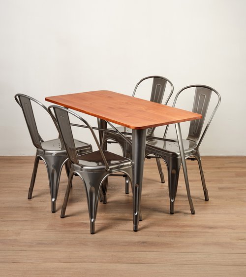 Paris Cafe Table & 4 Chair Set
