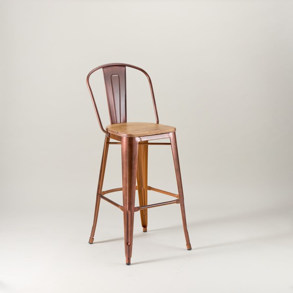 Paris Copper Bar Table And Chair Set
