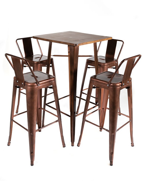 Low Back Pub Chair And Table Set For Sale Low Back Pub Chair And Table Set For Sale