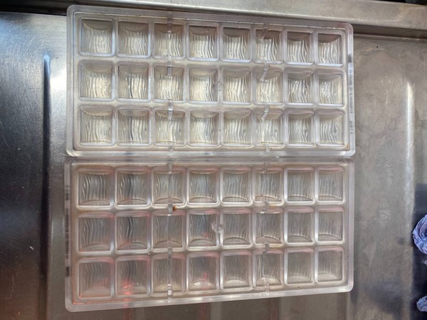 Commercial chocolate moulds
