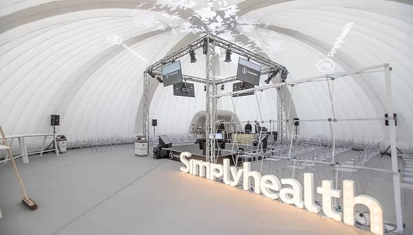 16m Inflatable Hexagon Dome