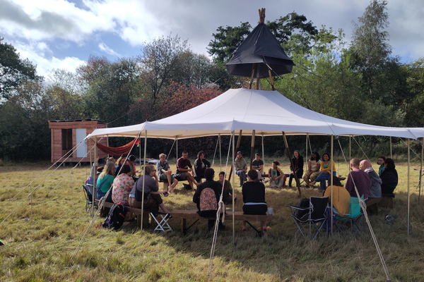 Hire German Scout Tent with Smoke Hole