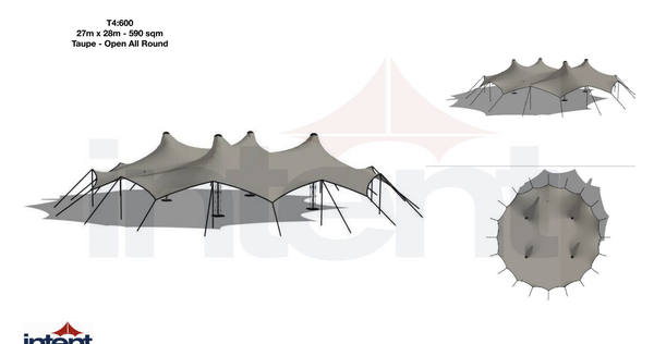 550sqm/26M Diameter Stretch Tent Design