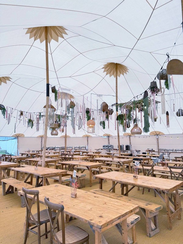 QTent 20m x 26m Sailcloth Marquee for sale