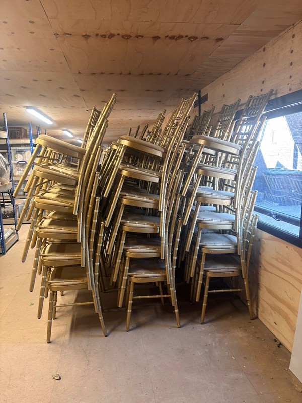 Stacking Gold Chiavari Chairs