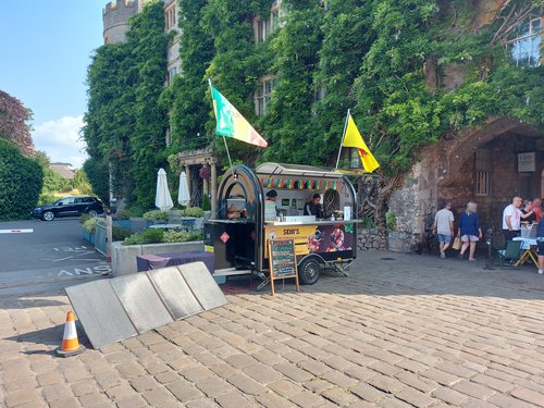 Solar powered catering trailer for sale