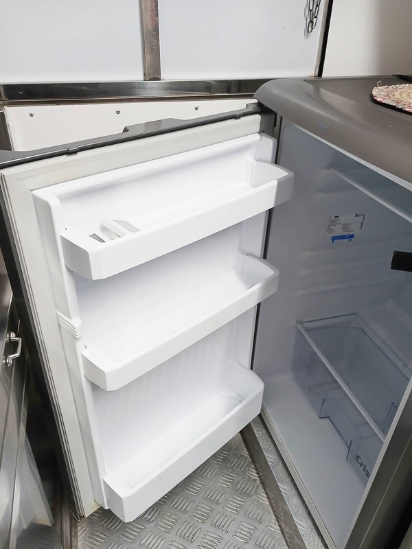 Catering trailer under counter fridge