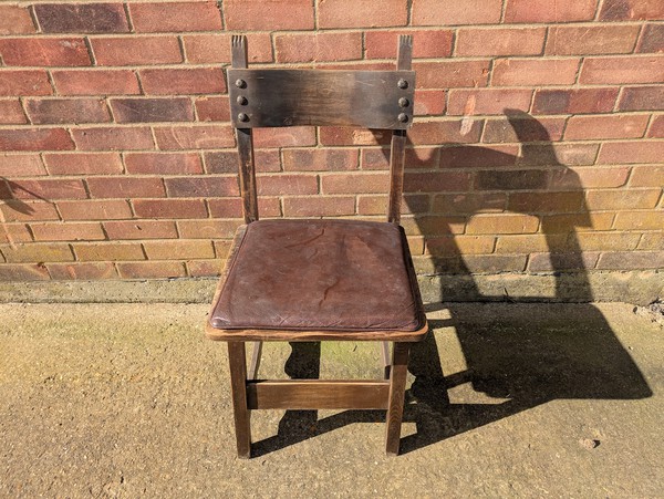Tudor Style Chair with Seat Pad
