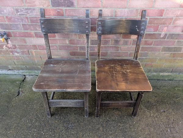 Tudor Style Wooden Chairs