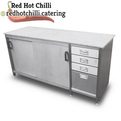 1.8m Stainless Steel Floor Cupboard