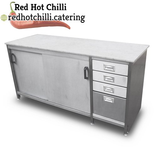 1.8m Stainless Steel Floor Cupboard