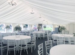 Pleated marquee linings for sale