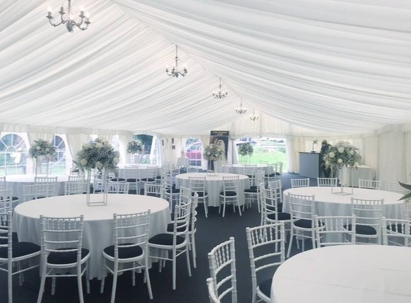 Pleated marquee linings for sale Pleated marquee linings for sale