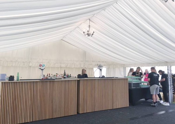 Used Framed marquee pleated lining for sale Used Framed marquee pleated lining for sale