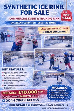 synthetic Ice rink for sale Manchester