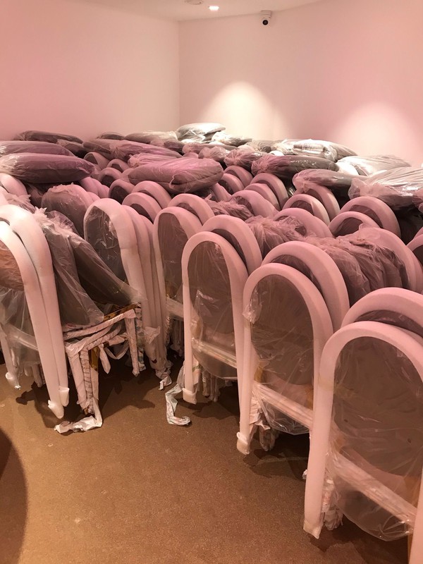 Dior chairs for sale (Gold and silver)
