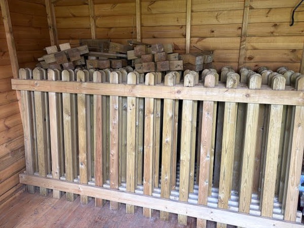 Wooden Picket Fencing