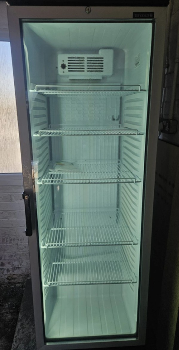 Glass door tall fridge
