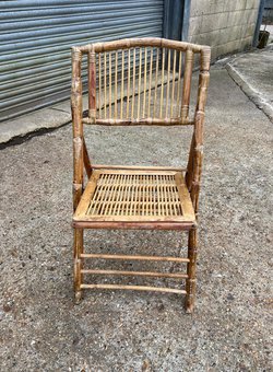 85x Bamboo Dining Chairs For Sale