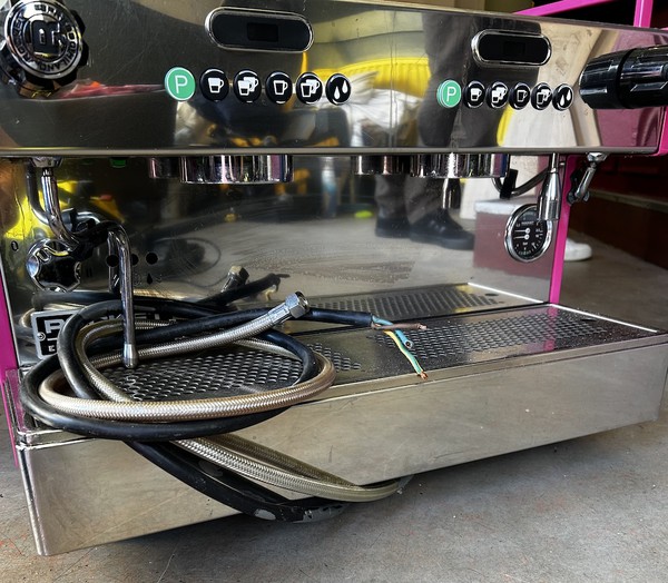 Cerise Rocket Boxer Espresso Machine