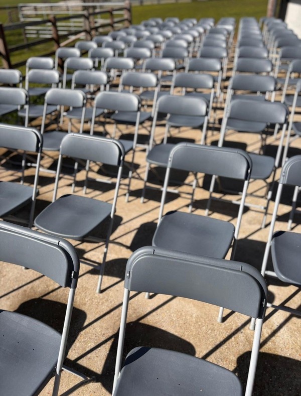 Secondhand 158x Plastic Folding Chairs