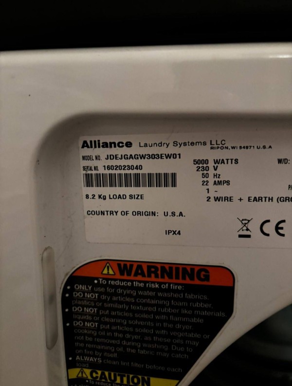 Used JLA 98 Tumble Dryer