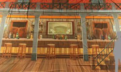 6m x 4m Wild West Saloon Backdrop For Sale