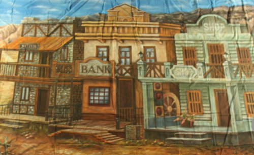 Wild West Saloon Exterior Backdrop For Sale