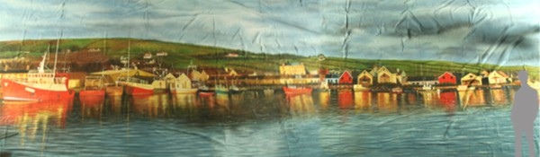 12m x 3m Fishing Village Backdrop For Sale 12m x 3m Fishing Village Backdrop For Sale