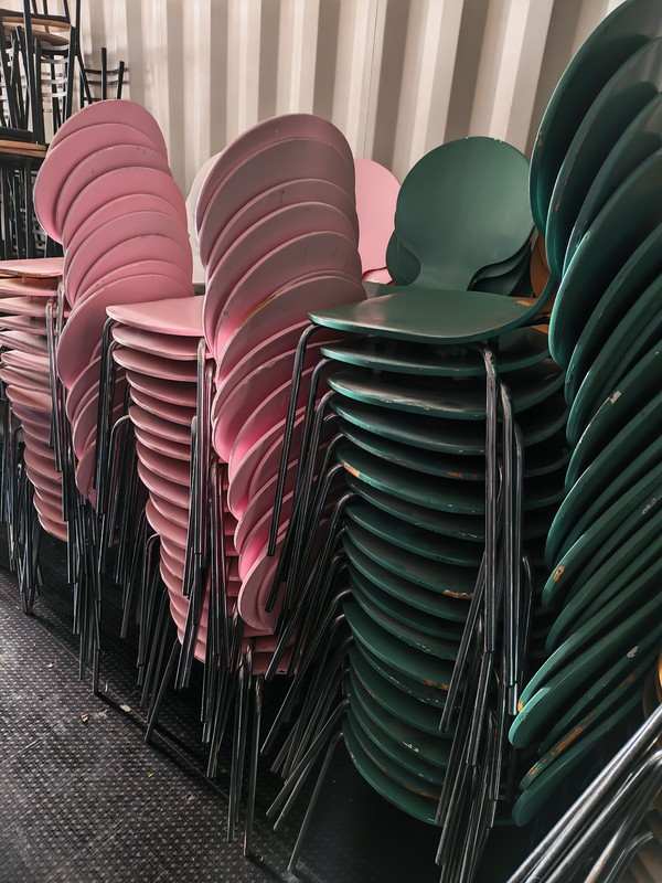 Stacking cafe chairs for sale