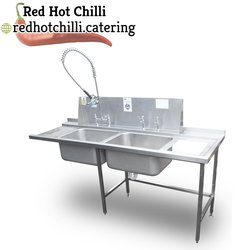 2.1m Steel Double Sink For Sale
