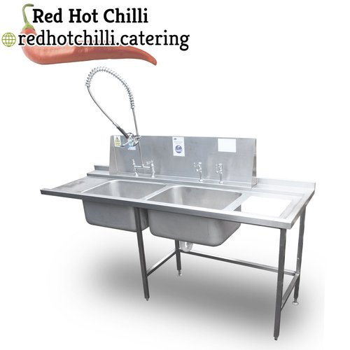 2.1m Steel Double Sink For Sale