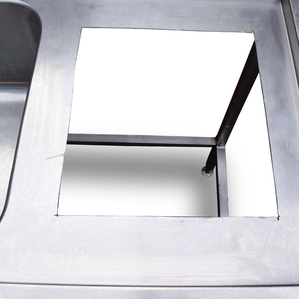 Used 2.1m Steel Double Sink