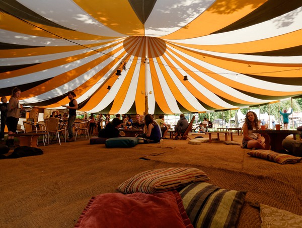 Round canvas festival marquee for sale