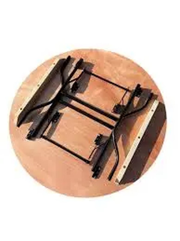 5Ft Round tables with folding legs and stacking battens 5Ft Round tables with folding legs and stacking battens