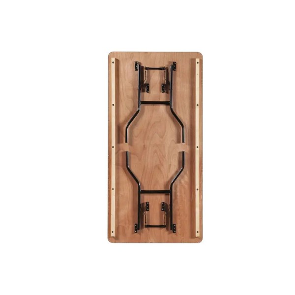 6Ft trestle tables with battens and folding legs